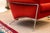 Vintage Milo Baughman Thayer Coggin Boldido Red Fabric Lounge Chair and Ottoman For Sale - Image 10 of 12