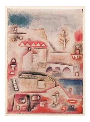 1955 After Paul Klee "Place of Discovery", First Edition Lithograph