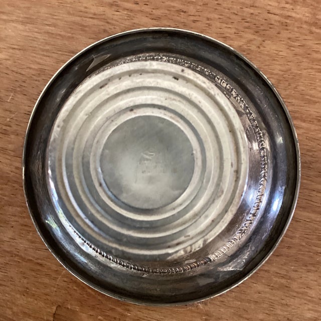 Silver Antiques Sterling Filled Reinforced Pedestal Compote/Bowl & Spoon For Sale - Image 8 of 13