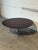 Coffee Dark Teak Round Adjustable Height Coffee to Dining Table Vintage Mid-Century Modern 1970s For Sale - Image 8 of 11