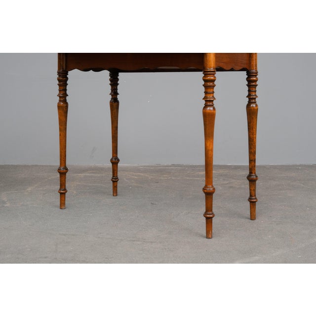 Biedermeier Gaming Table in Walnut, Mid-19th Century For Sale - Image 9 of 18