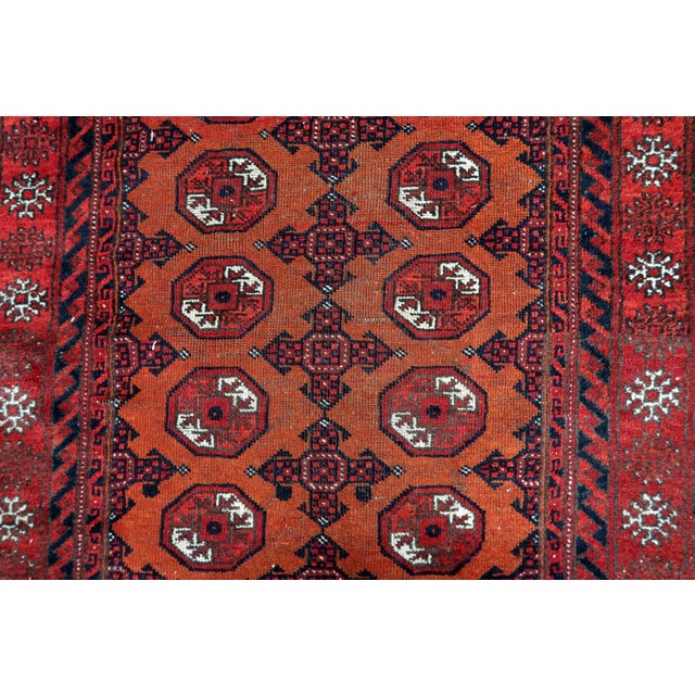 1920s, Handmade Antique Afghan Baluch Rug 3.8' X 4.8' For Sale - Image 9 of 13