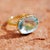 Kai One-of-a-Kind Certified 7.31ct Santa Maria Aquamarine East-West Ring in 14k Gold Size 7 For Sale - Image 10 of 10