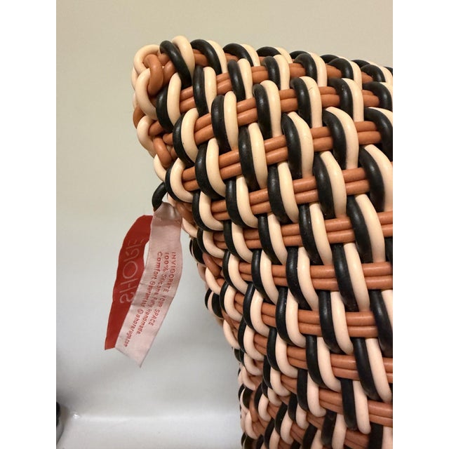 Shore Studios "Moonstone" Bold Weave Woven Silicone Outdoor/Indoor Floor Pillow For Sale - Image 10 of 12