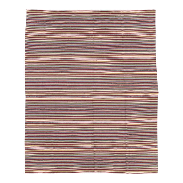 Galerie Shabab Collection Mid-20th Century Turkish Flatweave Kilim Room Size Carpet For Sale