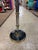 Vintage Mid Century Modern Chrome & Brass Floor Lamp Glass Table Hollywood Regency Faux Bamboo For Sale - Image 4 of 10