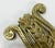 Mid 20th Century Mid 20th Century Brass Ribbon Tassel Motif Trivet For Sale - Image 5 of 6
