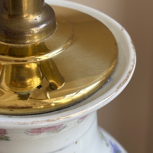 Late-20th Century Chinoiserie Baluster Form Porcelain Table Lamp For Sale - Image 14 of 18