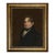 Captain Demaresque of Gloucester Framed Canvas Print, 16x20, Distressed Black and Gold Frame For Sale