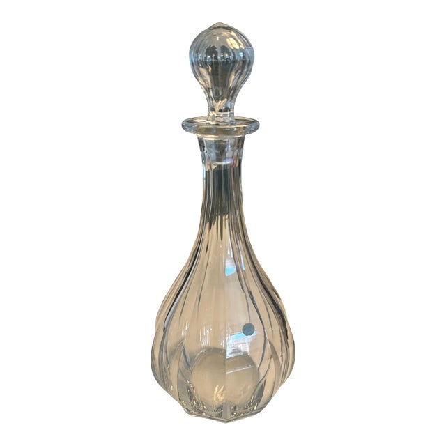 Tiffany Crystal Decanter Tulip Shaped For Sale