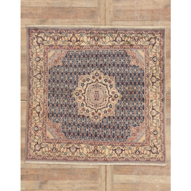 Vintage Persian Bijar Rug, 06'04 X 06'06 For Sale - Image 10 of 10