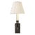Visual Comfort Signature French Single Library Sconce in Bronze with Linen Shade For Sale