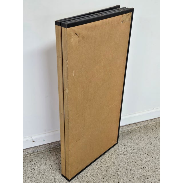Wood Vintage 4 Panel Kabuki Screen For Sale - Image 7 of 12