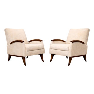 Pair of Brazilian Rosewood Lounge Armchairs by Liceu De Artes E Ofícios, Brazil, 1960s For Sale