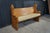 2 Antique Gothic Revival Quartersawn Oak Carved Church Pews Deacon Bench Pair For Sale - Image 6 of 18