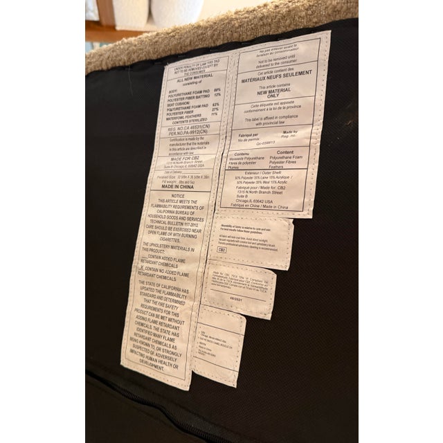 Cb2 Bacio Lounge Chair For Sale - Image 12 of 12