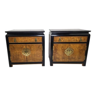 1970s Century Chin Hua Raymond Sobota Vintage Chinoiserie Nightstands - a Pair For Sale