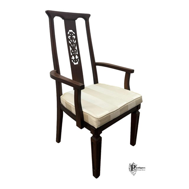 Vintage Mid Century Modern Style Mahogany Accent / Dining Chairs - Pair For Sale - Image 4 of 8