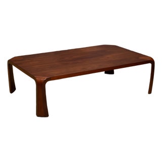 Mid-Century Saburo Inui Bent Rosewood Coffee Table by Tendo Mokko, Japan C. 1960 For Sale