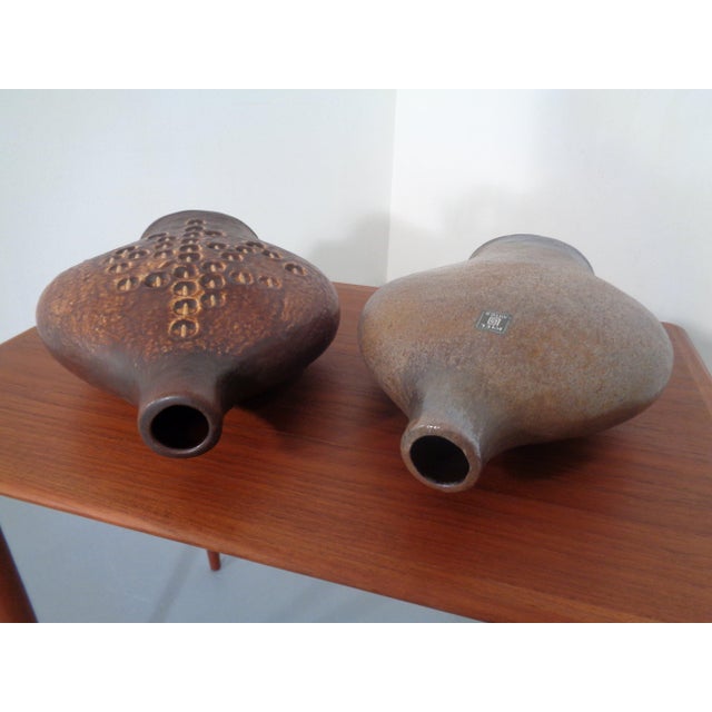 1960s Studio Atelier Ceramic Vases by Gerda Heuckeroth for Carstens Tönnieshof, 1960s, Set of 2 For Sale - Image 5 of 9