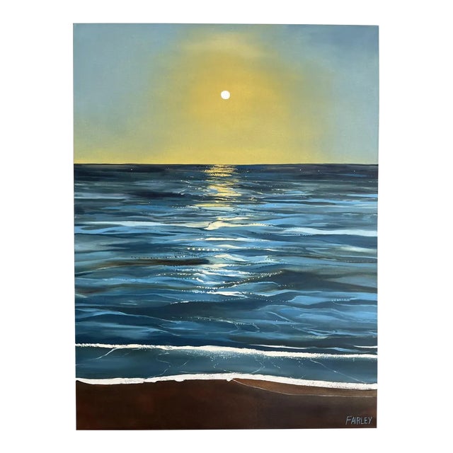 "Big Island Blue" Contemporary Oil Painting by Jessica Fairley For Sale