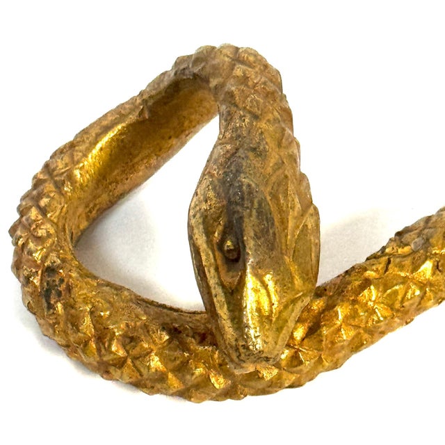 French Art Deco Ormolu Serpent Handle, Stamped LT / 2, circa 1925–1935 For Sale - Image 14 of 18