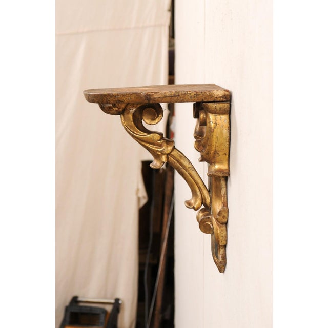 Mid 20th Century Italian Gilt-Wood Wall Bracket For Sale In Atlanta - Image 6 of 9