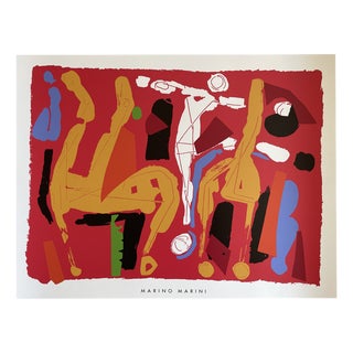 Marino Marini, Chevaux et Cavaliers V, 1972 / 1994, Silk-screen For Sale