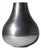 Polished Aluminum Bulbous Vase, 1980 For Sale