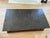 Blue-Gray Natural Slate Stone Coffee Table With Solid Hardwood Trestle Base For Sale - Image 4 of 4