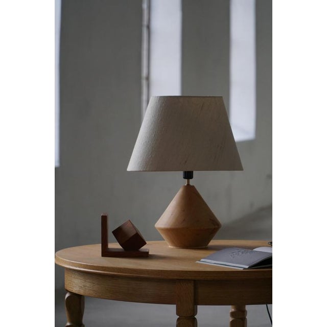 Danish Modern Sculptural Wooden Table Lamp from Kirk, 1980s For Sale - Image 11 of 18