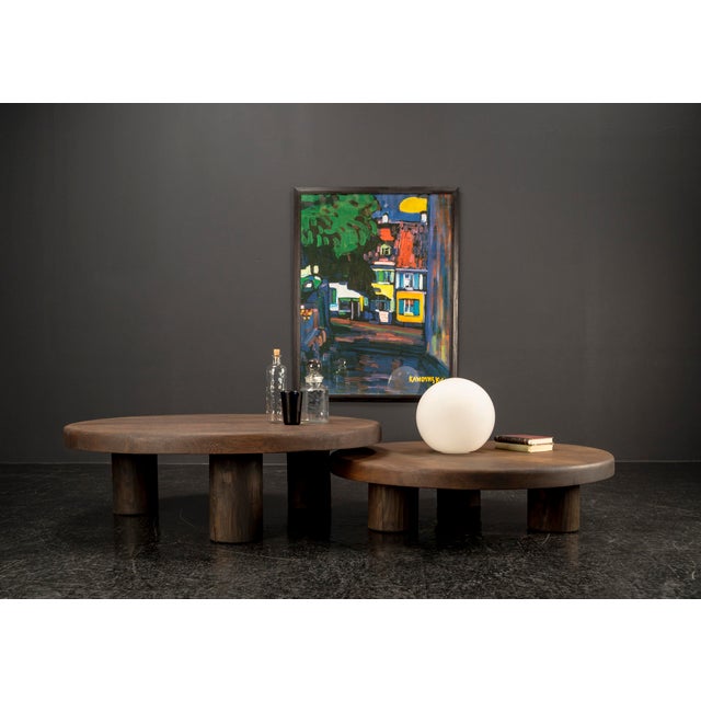 Brutalist Oak Tables, 1960s, Set of 2 For Sale - Image 18 of 18