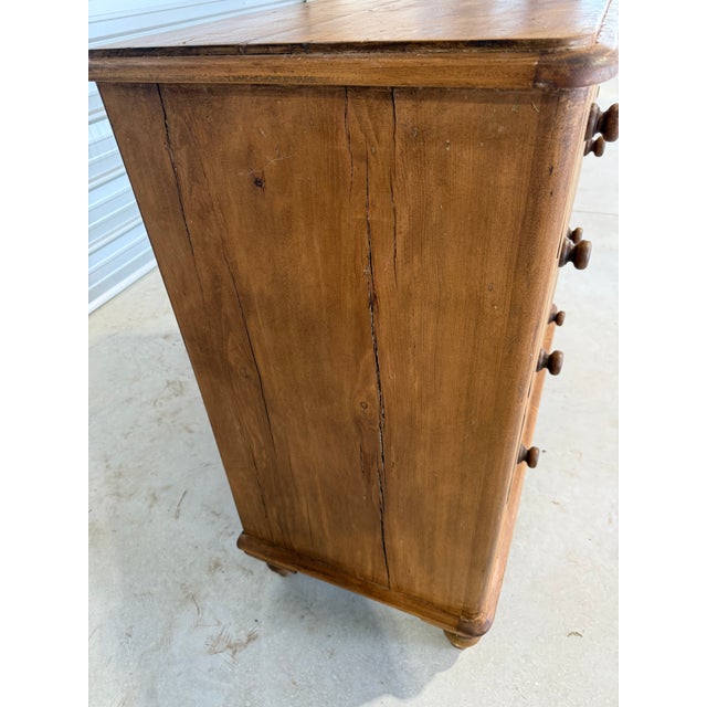Brown Two Over Three Drawers - Antique Pine Chest of Drawers From England For Sale - Image 8 of 18