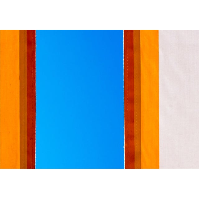 Blue Kimberly Poppe, Abstract Beach Umbrella, 2014, Archival Pigment Print For Sale - Image 8 of 9