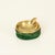 Mid-Century Italian Brass and Green Suede Ashtray, 1950s For Sale - Image 6 of 12