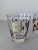 1950s Mid Century Set of 4 Tumblers With Illustration in Gold For Sale - Image 5 of 6