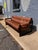 Exceptional Mid-Century Modern Brazilian sofa by Percival Lafer, featuring a beautifully crafted Brazilian rosewood frame...