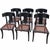 Stunning set of 6 Klismos style dining chairs. Set is well made . Solid wood, alder. Finish is in impeccable condition....