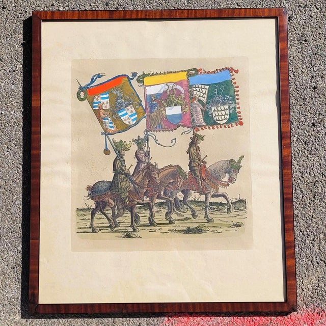 20th Century Triumph of Maximilian Colored Engravings, 1890s, Set of 4 For Sale - Image 5 of 18