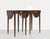 Mid 20th Century Mid Century Traditional Tapered Leg Flip Top Tables - A Pair For Sale - Image 5 of 12