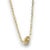 Early 21st Century Luxe 14k Yellow Gold 0.76ct Pear Natural Diamond Bezeled Necklace For Sale - Image 5 of 6