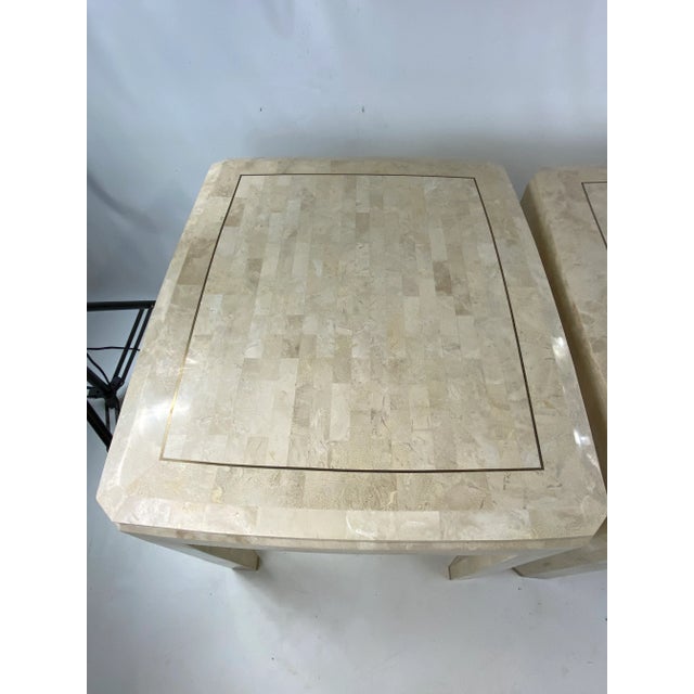 Mid-Century Tessellated Side Tables by Maitland Smith - a Pair For Sale - Image 10 of 13