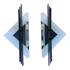 1980’s Memphis Style Triangle Sconces- Pair