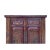 Chinese Vintage Brown Golden Scenery Armories Storage Cabinet For Sale - Image 4 of 11