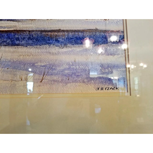 PRESENTING a FABULOUS piece of original Irish Art, namely, an original Irish Watercolor by Rev JH Flack of Winter on ‘The...