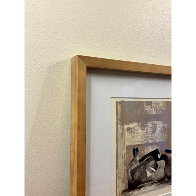 1970s 1977 Henry Moore Reclining Figure Interior Setting I Lithograph Cramer 458 For Sale - Image 5 of 5
