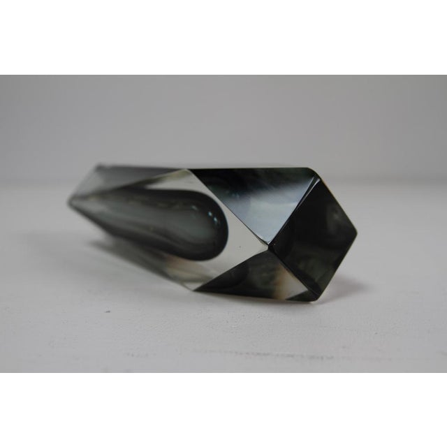 1970s Italian Murano Faceted Sommerso Glass Vase by Flavio Poli for Alessandro Mandruzzato, 1970s For Sale - Image 5 of 16