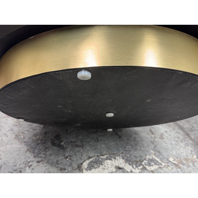 Village West Design Custom Made Swivel Club Chairs in Raspberry, Pair For Sale - Image 9 of 9