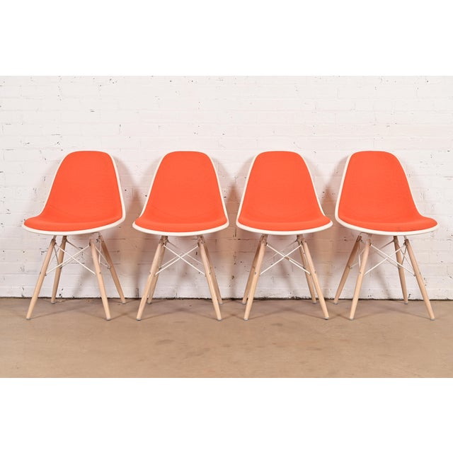 Charles & Ray Eames for Herman Miller DSW Shell Side Chairs, Set of Four For Sale - Image 12 of 12