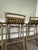 Baker / McGuire Steven Volpe Organic Rawhide Crin Bar Stools- Set of 4 For Sale In Greenville, SC - Image 6 of 12